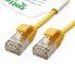 ROTRONIC-SECOMP U/FTP DataCenter Patchk. Kat6A/Kl. EA LSOH Slim gelb 2m - Cable - Network
