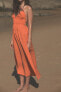 Фото #1 товара Платье свободного кроя с открытой спиной ZARA
