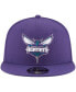 Фото #3 товара Men's Purple Charlotte Hornets Official Team Color 9fifty Snapback Hat