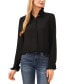 Фото #1 товара Women's Ruffled-Collar Button-Front Long-Sleeve Blouse