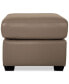 Orid Leather Ottoman, Created for Macy's