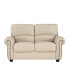 Фото #2 товара White Label Camryn 63" Leather Match Love Seat
