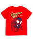 Фото #1 товара Toddler Boys Spidey and His Amazing Friends Birthday T-Shirt to (2T - 10-12)