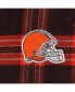 ფოტო #4 პროდუქტის Women's Brown, Orange Cleveland Browns Plus Size Badge T-shirt and Pants Sleep Set