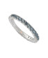 ფოტო #1 პროდუქტის Suzy Levian Sterling Silver Thin Cubic Zirconia Eternity Band Ring