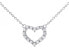 Фото #1 товара Silver heart necklace with zircons JJJN0685