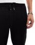 Фото #3 товара Jack & Jones tapered drawstring smart trouser in black