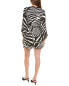 The Kooples Zebra Mini Dress Women's Black 1