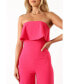 Фото #6 товара Women's Annabella Strapless Jumpsuit