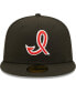 ფოტო #3 პროდუქტის Men's Black Indianapolis Indians Authentic Collection Team Alternate 59FIFTY Fitted Hat