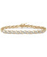 ფოტო #1 პროდუქტის Diamond Diagonal Link Bracelet (1 ct. t.w.) in 10k Gold, Created for Macy's