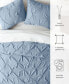 Фото #4 товара Home Collection Premium Ultra Soft 3 Piece Pinch Pleat Duvet Cover Set, Full/Queen