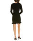 Фото #2 товара The Kooples Smocked Sheath Dress Women's Black 1