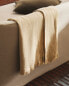 Фото #2 товара Fringed linen throw