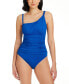 Фото #3 товара Women's Ring Master One-Shoulder One-Piece Swimsuit