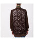 ფოტო #2 პროდუქტის Women's Light Weight Quilted Jacket with Faux Fur Sleeves