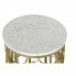 Фото #4 товара Вспомогательный стол DKD Home Decor 30,5 x 30,5 x 50 cm Позолоченный Белый Пластик Мрамор Железо