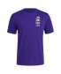 Men's Purple Washington Huskies Reverse Retro Baseball 2 Hit T-Shirt