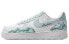 【定制球鞋】 Nike Air Force 1 Low 特殊鞋盒 逐梦南山 山水画 简约 低帮 板鞋 男款 蓝绿白 / Кроссовки Nike Air Force CW2288-111