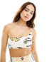 Ripcurl holiday one shoulder bikini top in multi