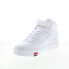 Фото #20 товара Fila V-10 Lux 1CM00881-125 Mens White Leather Lifestyle Sneakers Shoes