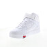 Fila V-10 Lux 1CM00881-125 Mens White Leather Lifestyle Sneakers Shoes