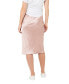 Maternity Lexie Satin Midi Skirt