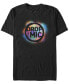 Фото #1 товара The Late Late Show James Corden Men's Colorful Paint Drop The Mic Short Sleeve T-Shirt