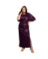 ფოტო #1 პროდუქტის Plus Size June + Vie Sequin Midi Dress