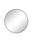 Фото #1 товара 28" Black Metal Framed Circular Wall Mirror