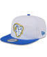 ფოტო #1 პროდუქტის Men's White/Royal Los Angeles Rams 2024 NFL Training Camp Golfer Snapback Hat