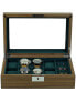 Rothenschild watch box walnut RS-2442-W for 8 watches & cufflinks