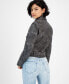 ფოტო #2 პროდუქტის Women's Patty Faux-Leather Asymmetrical-Zipper Biker Jacket