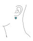 ფოტო #2 პროდუქტის Boho Bali Style Scroll Filigree Blue Turquoise Gemstone Heart Shaped Dangling Earrings For Women Oxidized .925 Sterling Silver Lever back