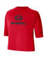 Women's Red Georgia Bulldogs Crop Performance T-shirt
