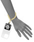 Women's Gold-Tone Heart Link Wrist Strap designed for Smart Phones