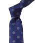 Фото #1 товара Canali Blue Print Silk Tie Men's Blue Os