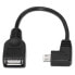 AISENS Micro USB-B To USB-A 2.0 Angled 15 cm