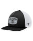 ფოტო #1 პროდუქტის Men's Black, White Los Angeles Kings Foam Front Patch Trucker Snapback Hat
