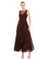 Фото #1 товара Women's Embroidered High Neck Sleeveless Dress