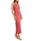 Фото #3 товара Women's Textured Open-Back Sleeveless Dress