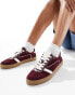 Stradivarius trainer with gum sole in cherry