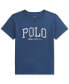 Фото #1 товара Футболка для малышей Polo Ralph Lauren с полосатым логотипом из хлопкового джерси