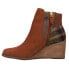 TOMS Sadie Wedge Round Toe Booties Womens Brown Casual Boots 10018917T