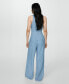 ფოტო #2 პროდუქტის Women's Bow Detail Lyocell Jumpsuit