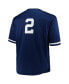 Фото #2 товара Men's Derek Jeter Navy New York Yankees Big Tall Cooperstown Collection Mesh Batting Practice Jersey