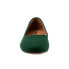 Softwalk Shiraz S2160-335 Womens Green Wide Suede Ballet Flats Shoes 11