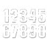 Фото #1 товара BLACKBIRD RACING #0-9 16x7 cm Number Stickers