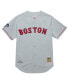 Mitchell Ness Men's David Ortiz Gray Boston Red Sox 2004 Cooperstown Collection Authentic Throwback Jersey