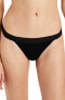 Onia Women's 187457 Black Leila Ribbed Bikini Bottoms Swimwear Size S